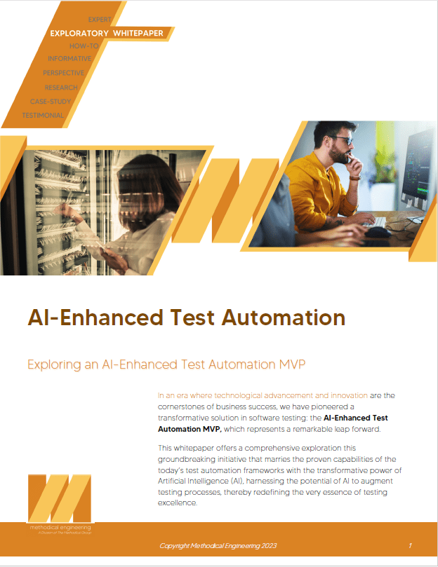 AI Test Automation Downloadable Whitepaper | The Methodical Group