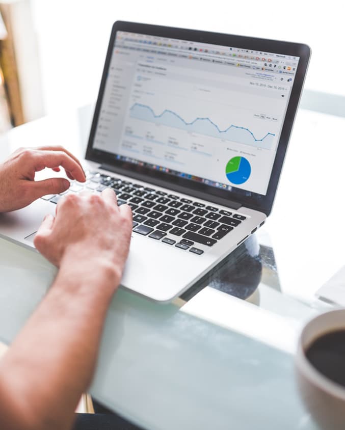 Person working at their desk.